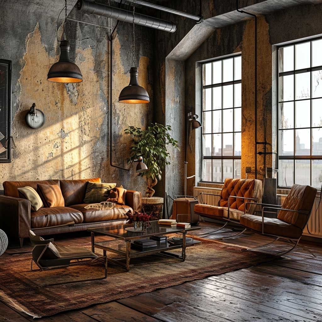 Industrial Living Room Designs