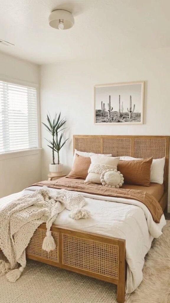 Modern rattan bedroom ideas