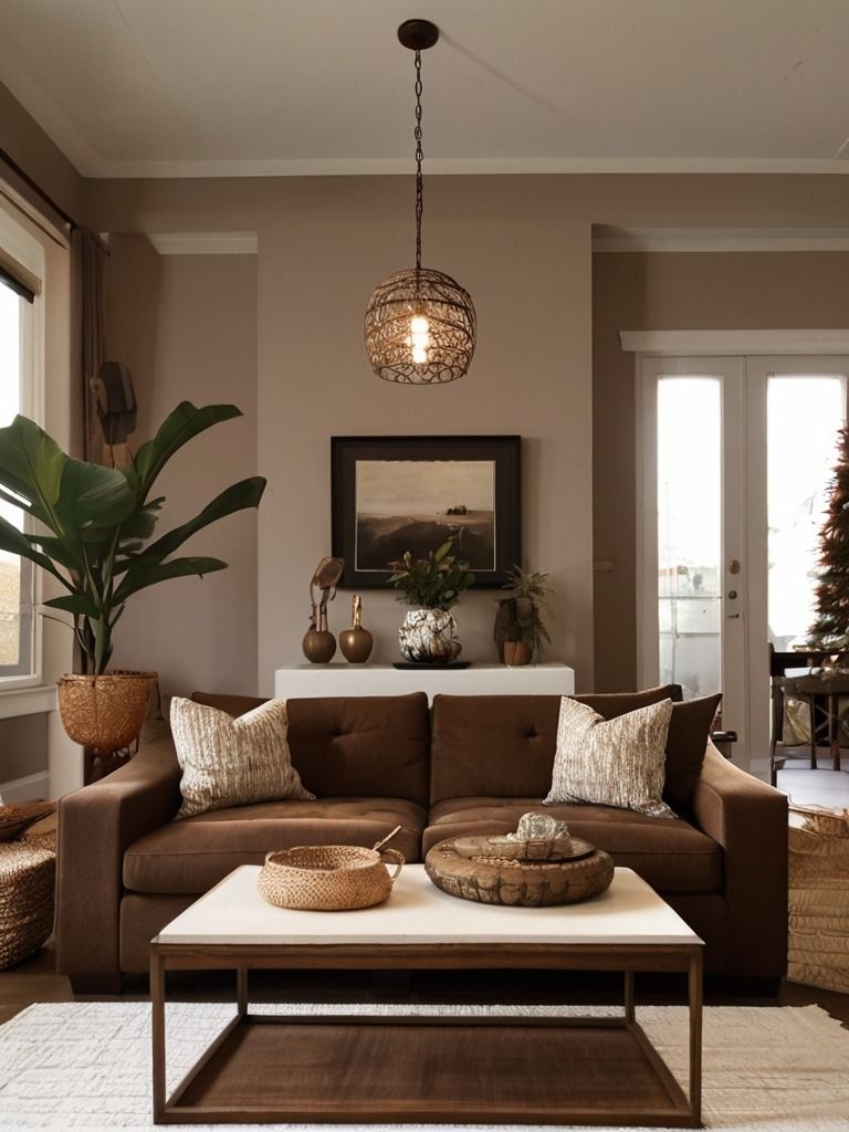 Stylish Ways to Decorate Your Living Room With a Brown Couch