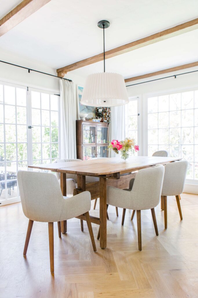 white dining chairs