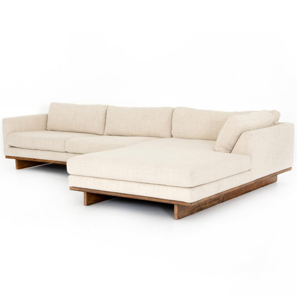 white sectional sofa