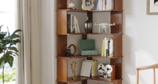 corner bookshelf