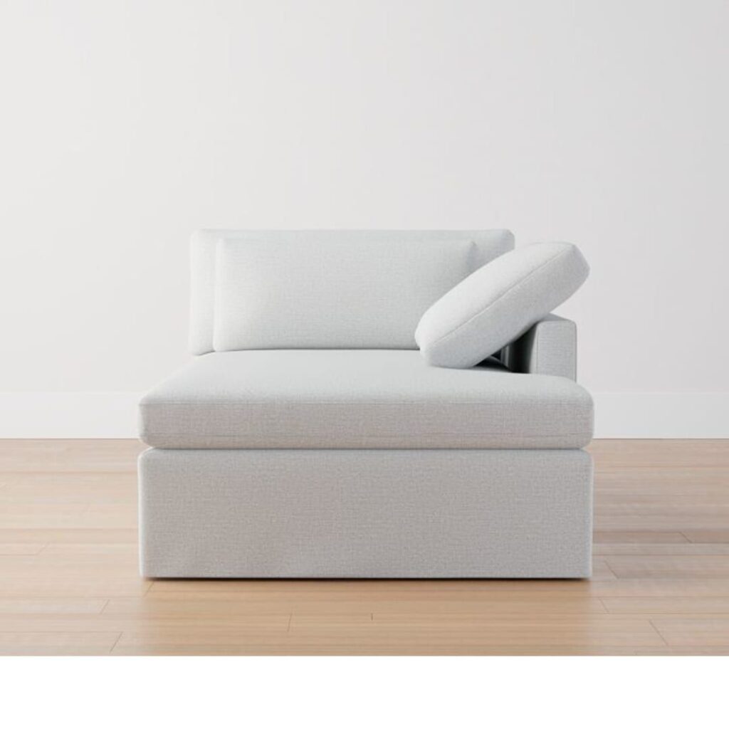 armless loveseat