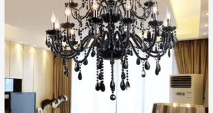 black chandelier