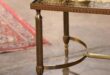 Antique Glass Top Coffee Table