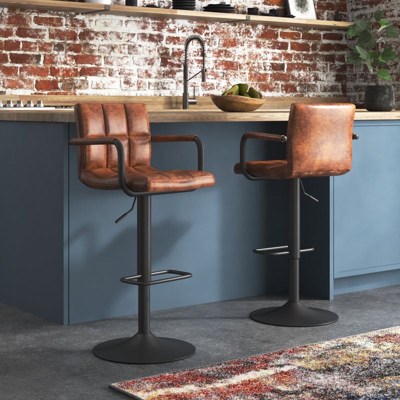 adjustable swivel bar stools with back