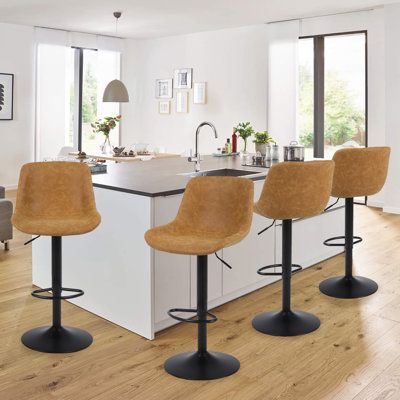 adjustable swivel bar stools with back