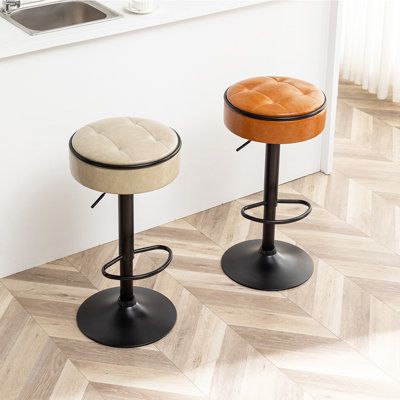 Height Adjustable Swivel Bar Stool