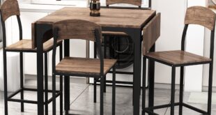 counter height drop leaf table