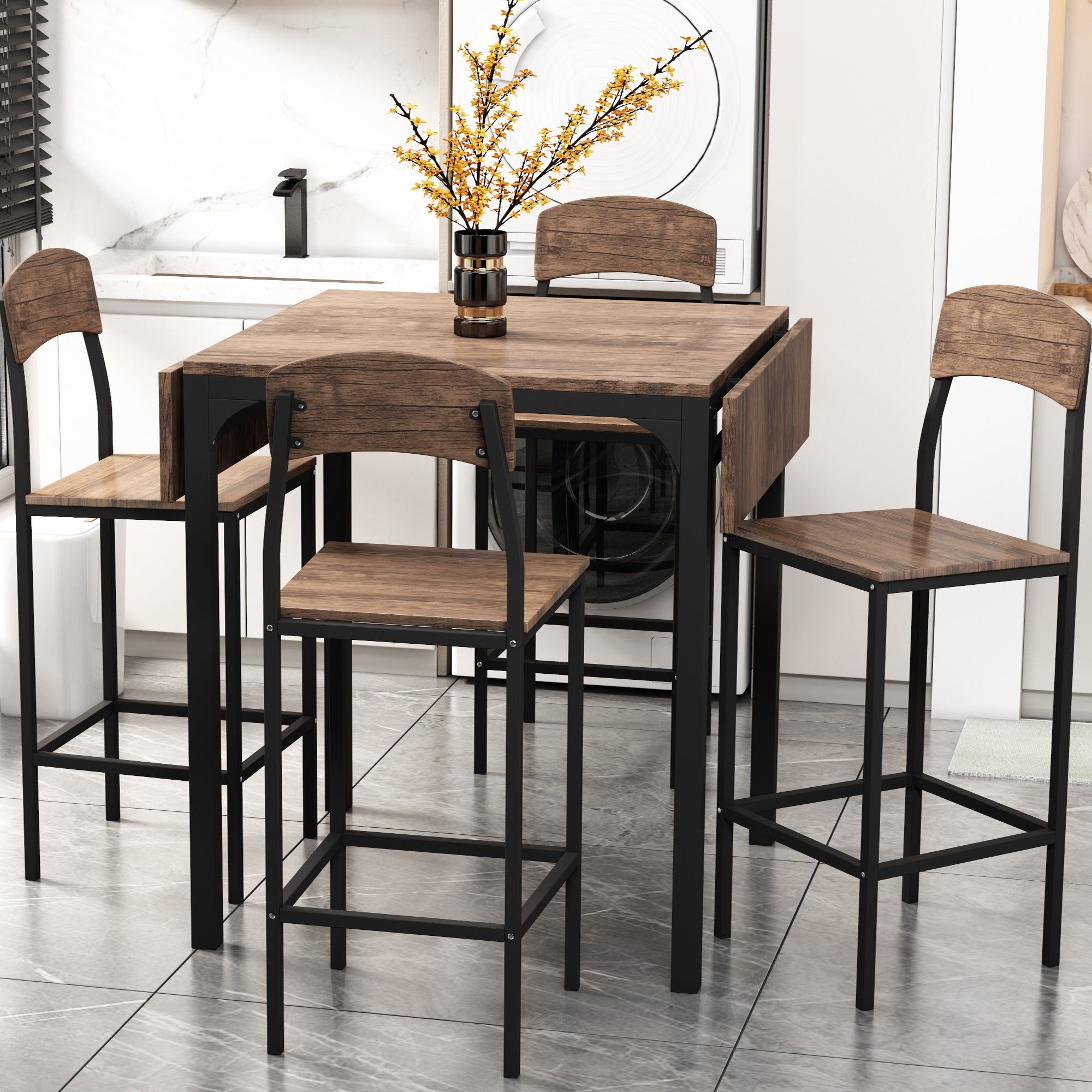 The Versatile Counter Height Drop Leaf Table: An Essential Piece for Small Spaces