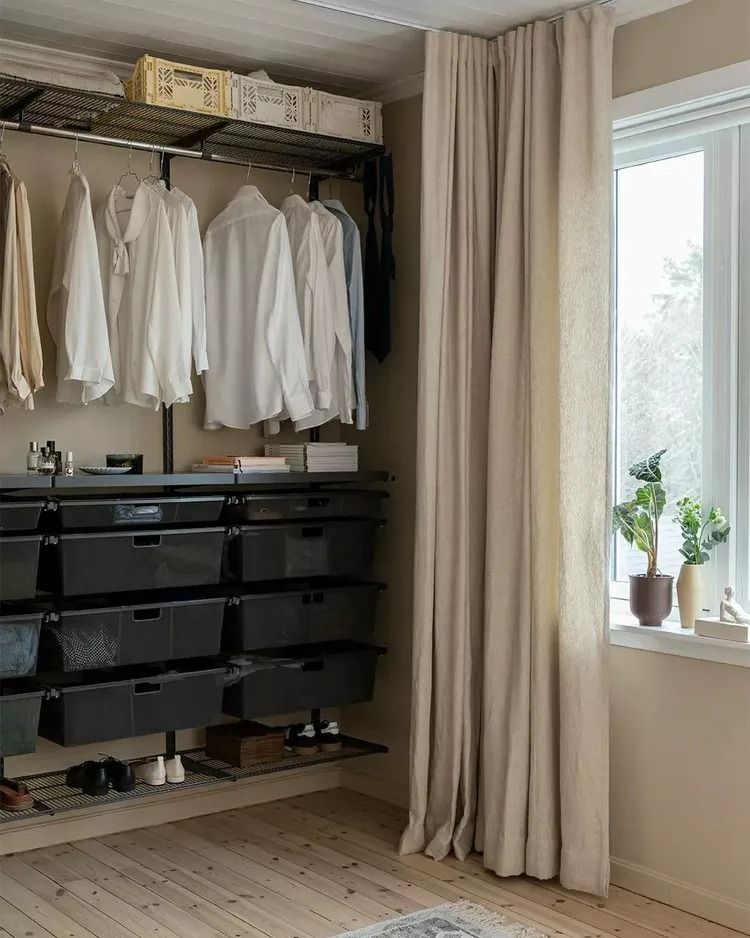 closet curtains