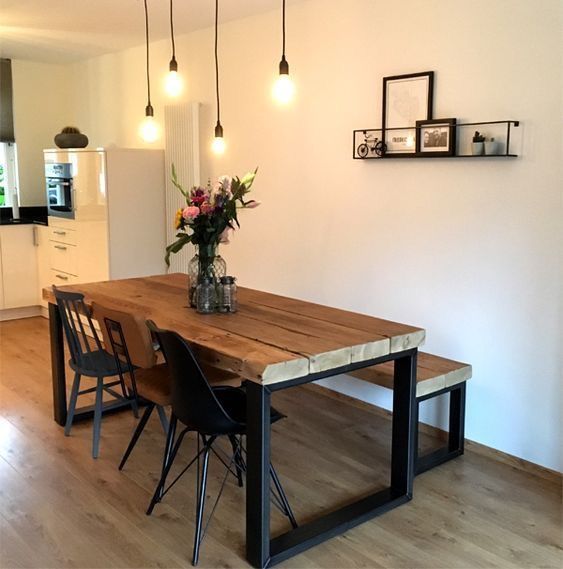 dining room table sets with bench