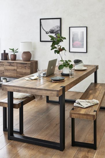 Upgrade Your Dining Space with a Stunning Table Set Featuring Benches