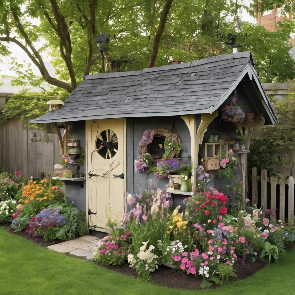 - Incorporating Greenery: Planting a Garden Around Your Shed