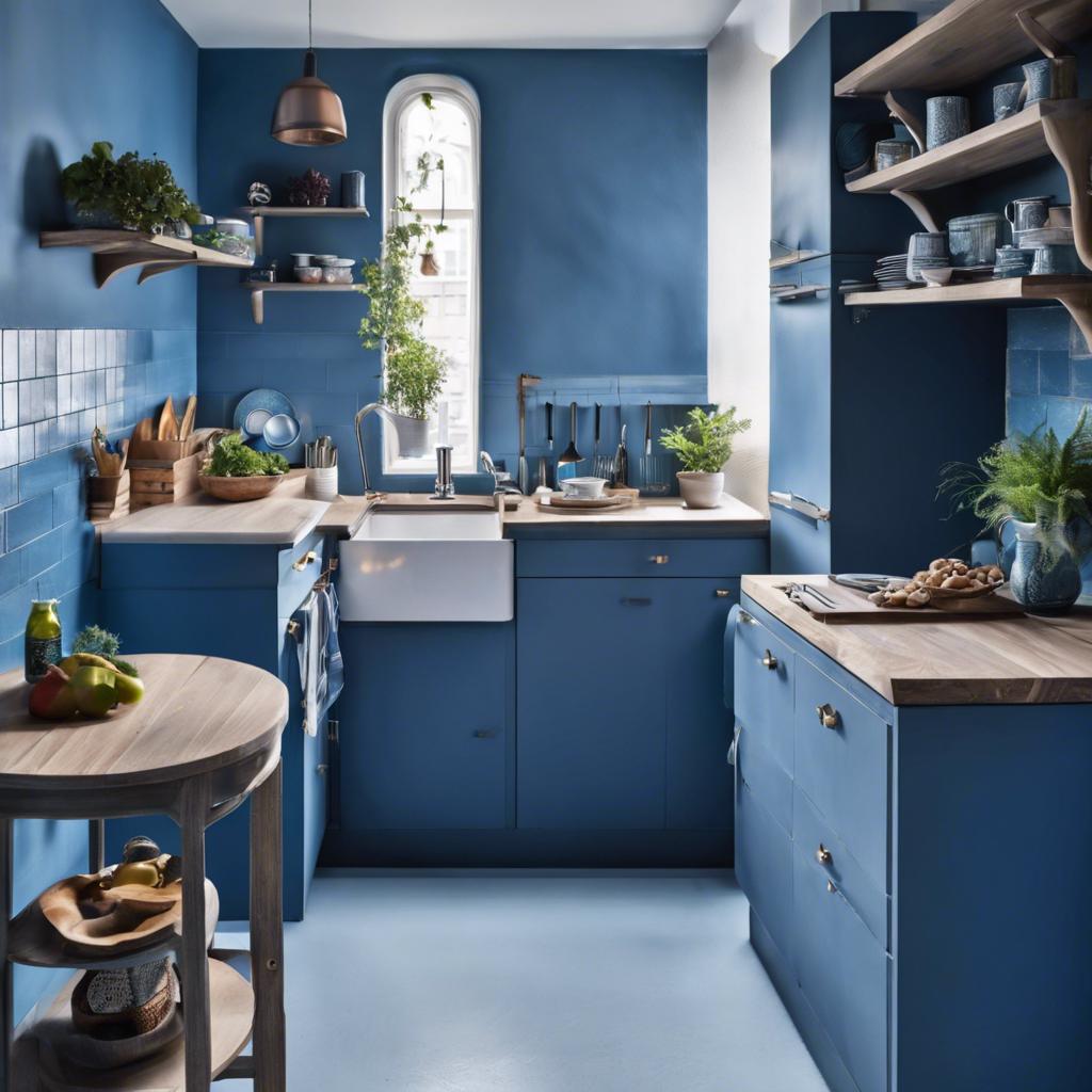 Personalizing Your Tiny Kitchen with Blue Details