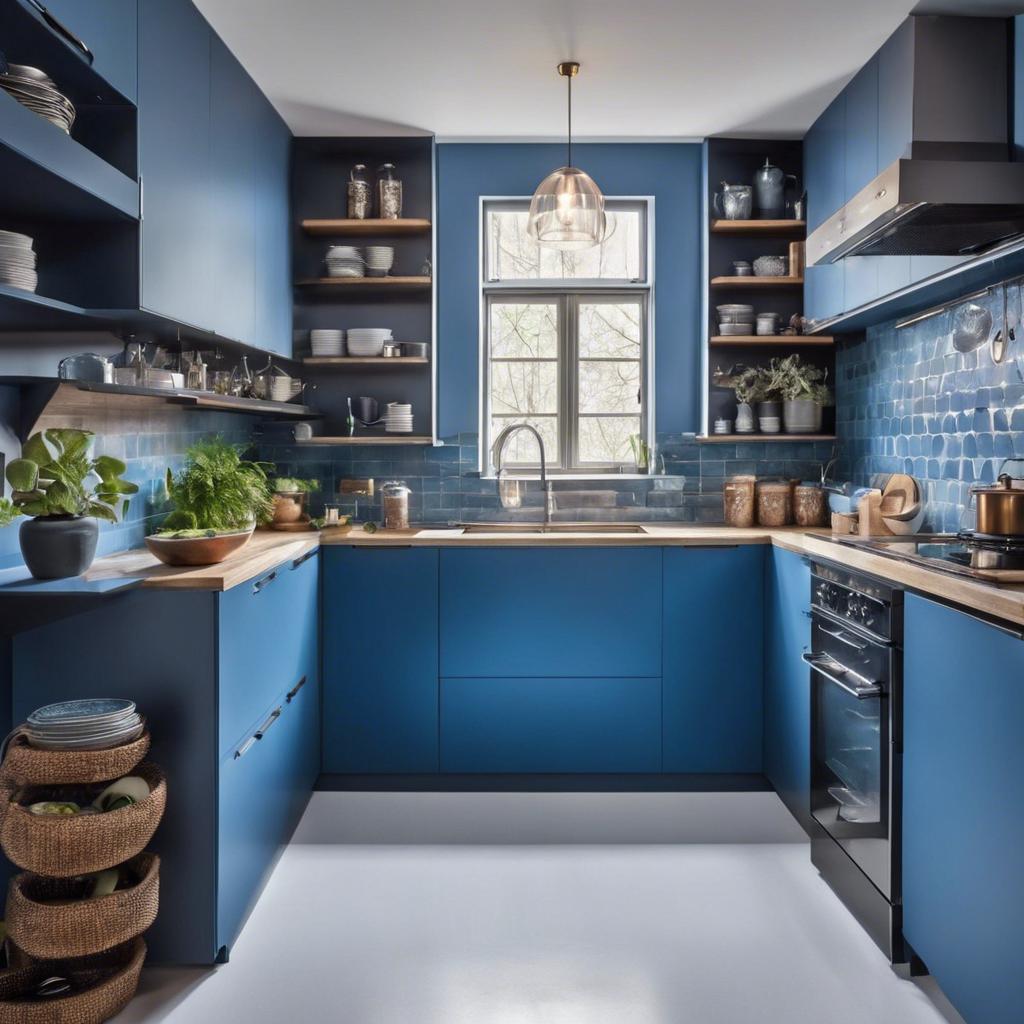 - ‌Brightening Up Limited Kitchen Areas with Blue Hues
