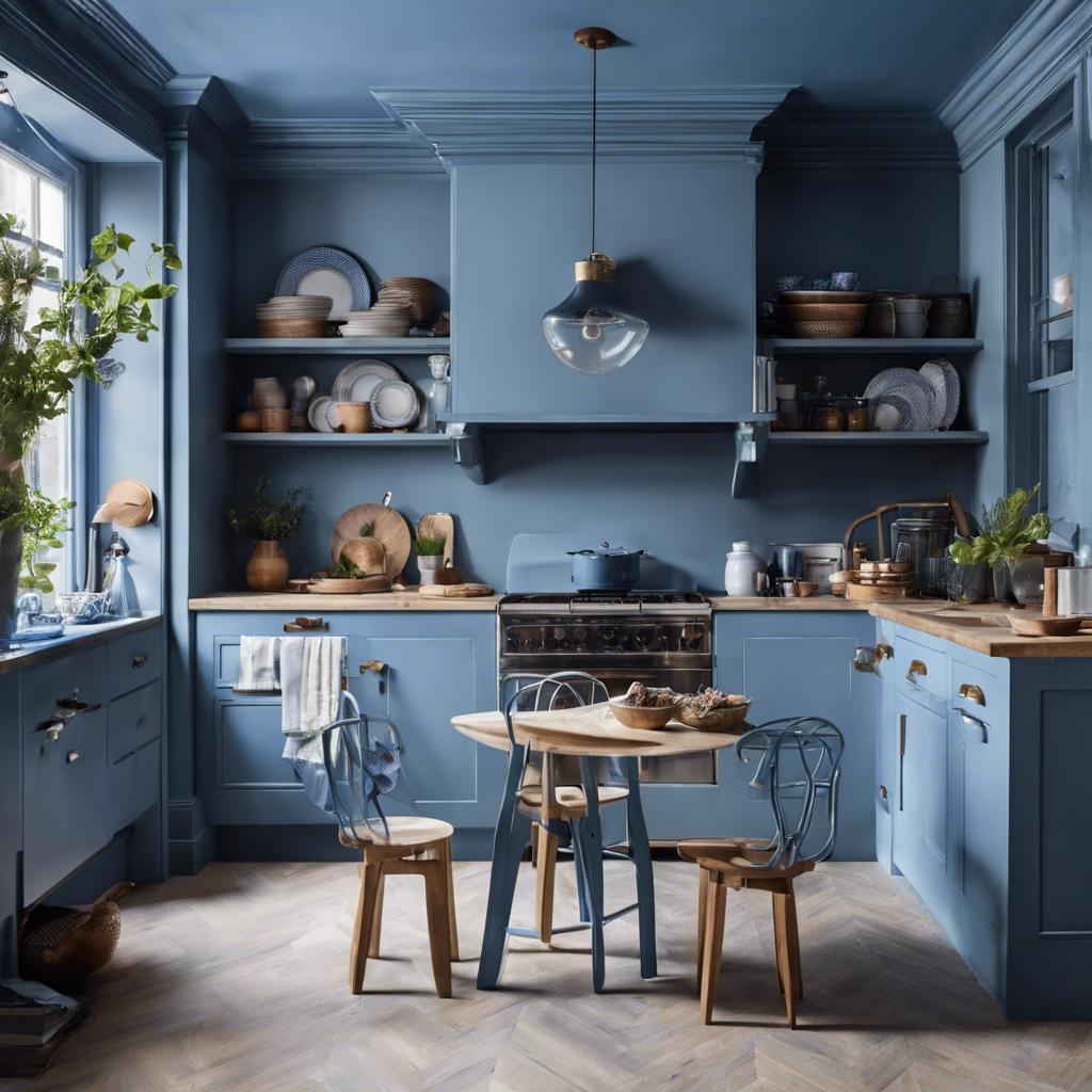 Open Shelving:‌ Showcasing Blue⁤ Kitchenware ​to Enhance ⁣Design