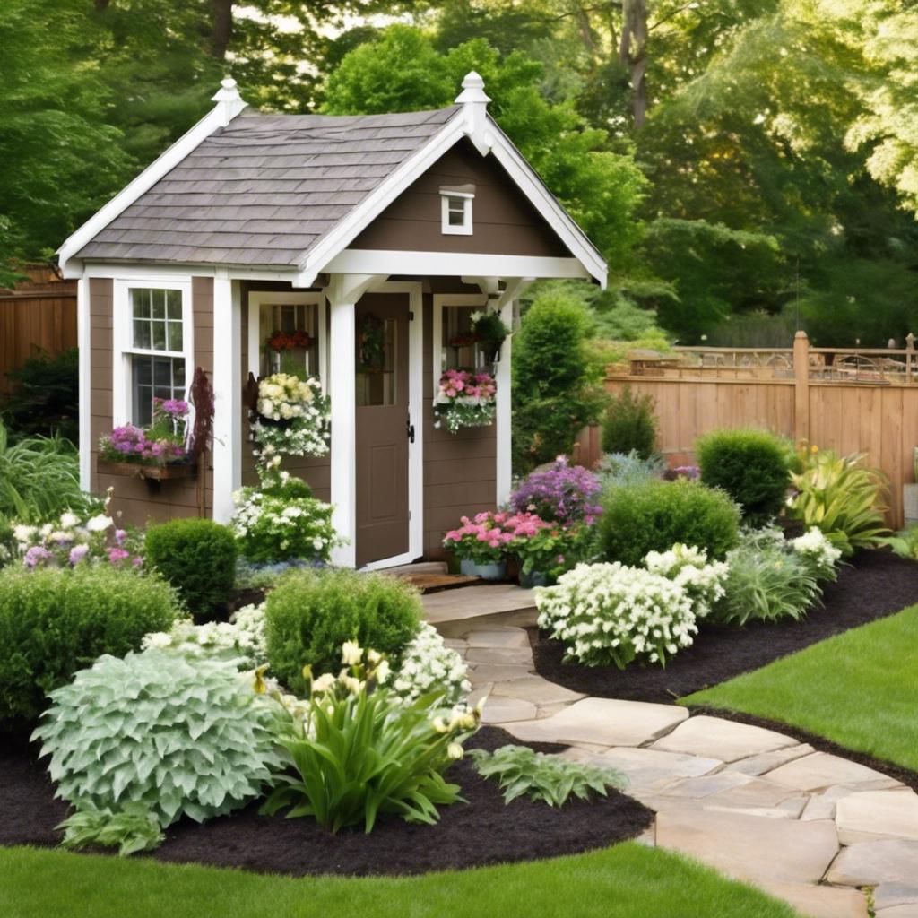 Garden Shed⁤ Landscaping Ideas to Enhance Curb ‌Appeal