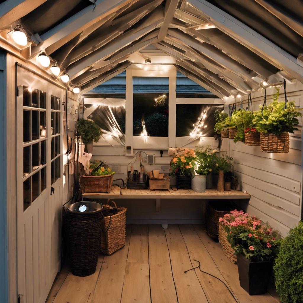 Garden Shed Lighting Ideas for a Cozy Ambiance