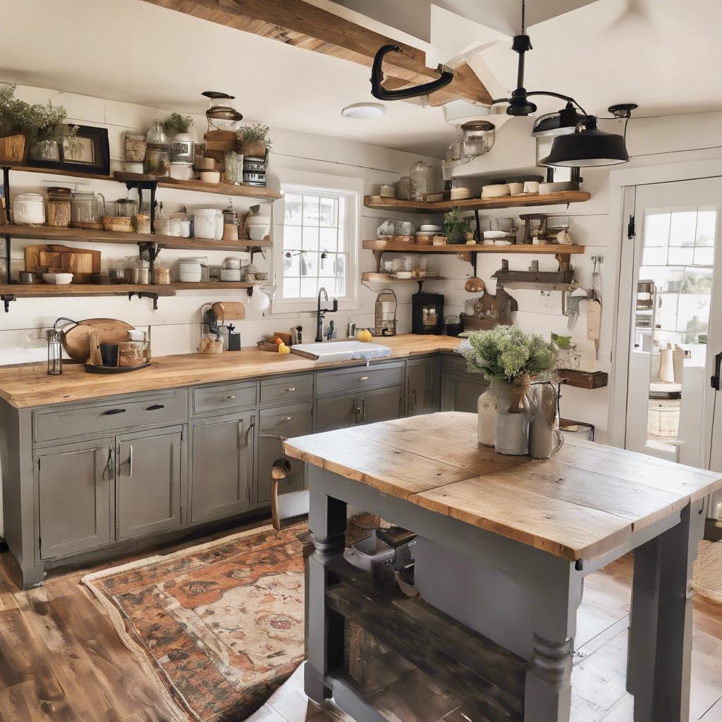 Maximizing Storage Solutions in a Cozy Farmhouse Kitchen