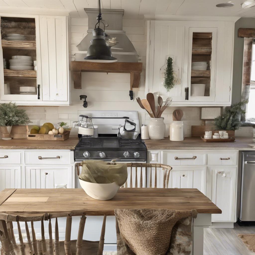 Mixing Textures for ⁢a Warm Farmhouse Kitchen Feel