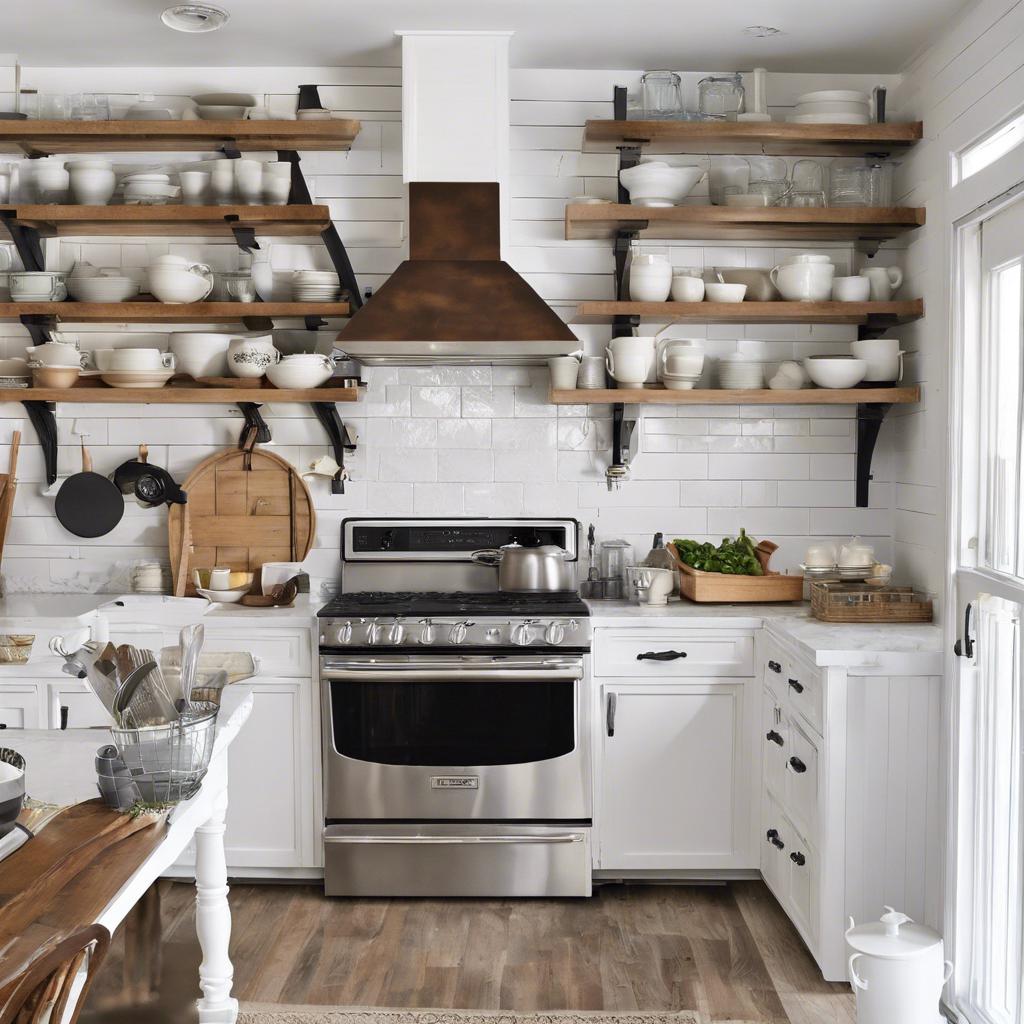 Open Shelving Ideas⁢ for a Chic Farmhouse Kitchen