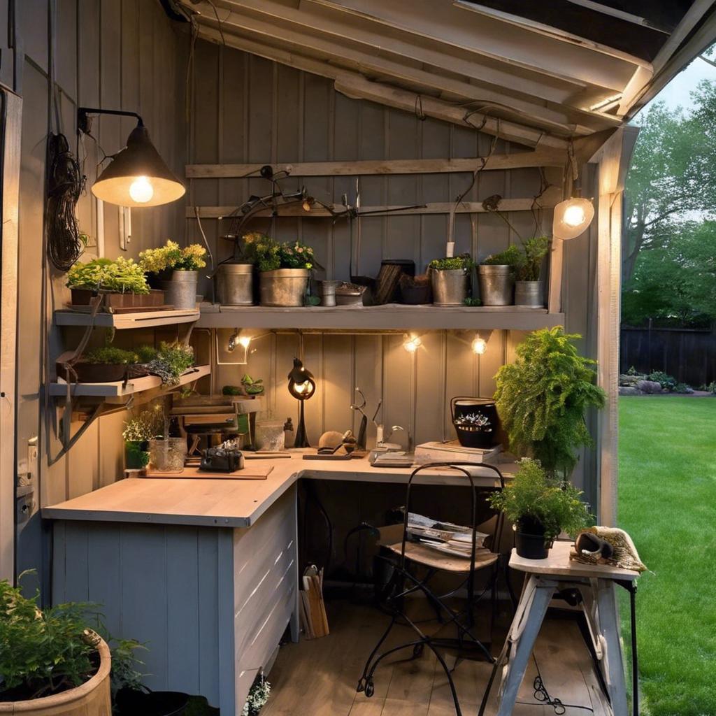 Transformative Garden Shed Lighting Ideas for Ambiance