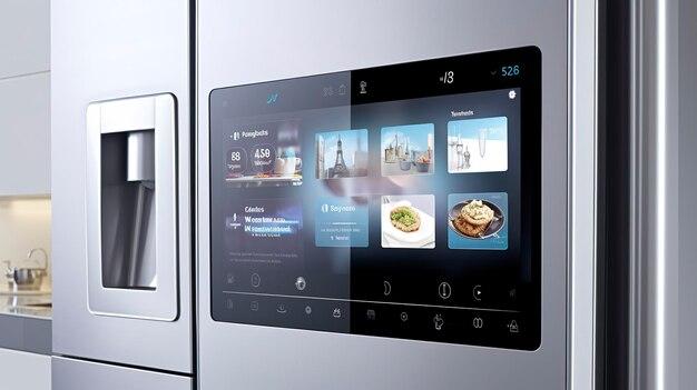 Smart‍ fridge with ⁤touch screens and inventory management for the modern kitchen