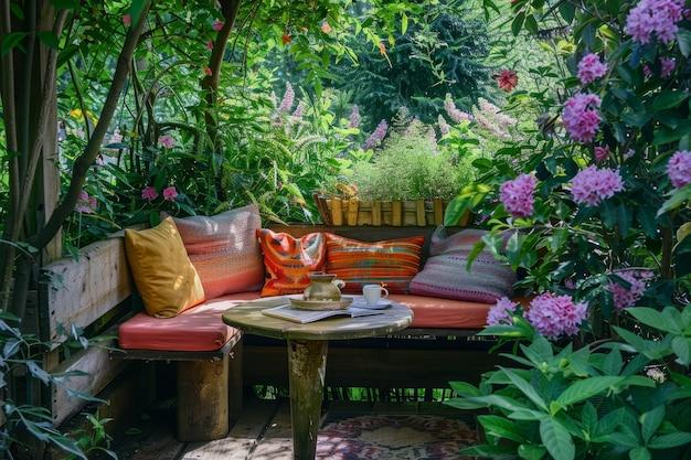 Create​ cozy ⁤nooks with benches and plants in your inspiring landscaping design