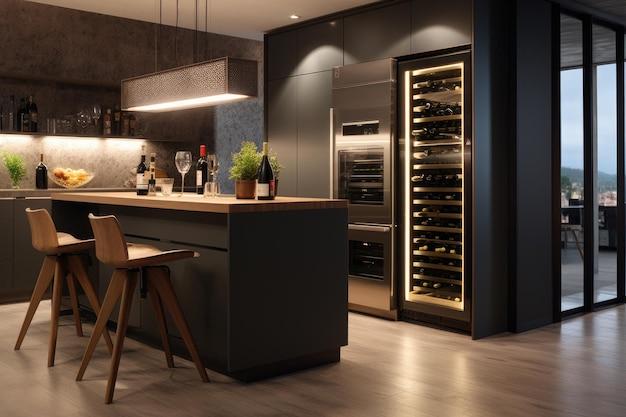 Wine coolers for the wine enthusiast to complement the modern kitchen ‌vibe