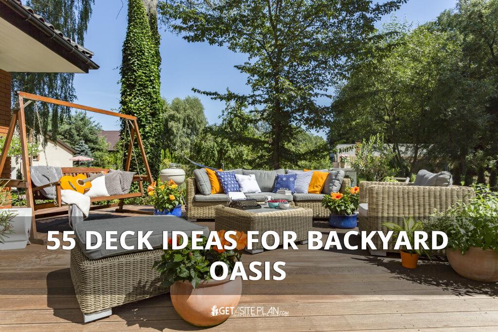 Build a wooden deck for lounging and sunbathing in your modern backyard