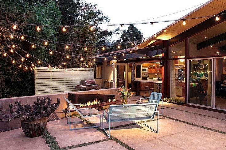 Hang string lights for ‍a ⁢whimsical touch in‍ your Small Patio Design