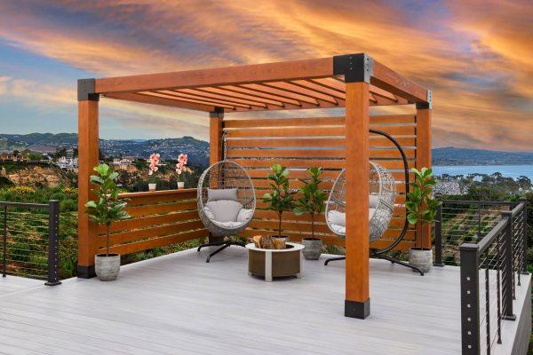 Build a modern gazebo for a stunning focal point in your backyard