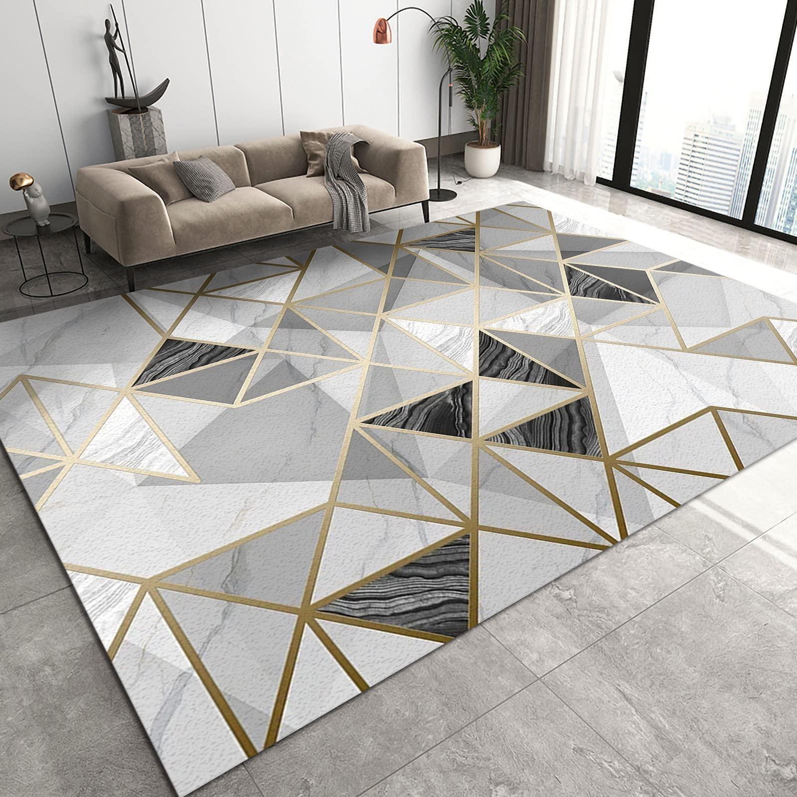 A stylish rug ​adds warmth and comfort to your modern kitchen