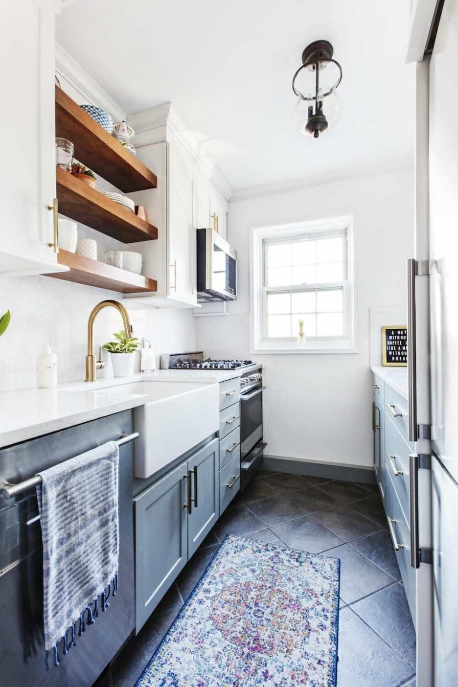 Consider open shelving for easy access in ⁤your galley‌ kitchen