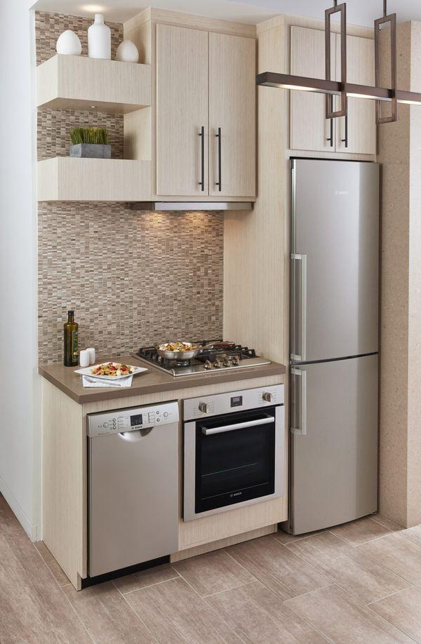 Choose appliances that are sized for small spaces in your galley kitchen