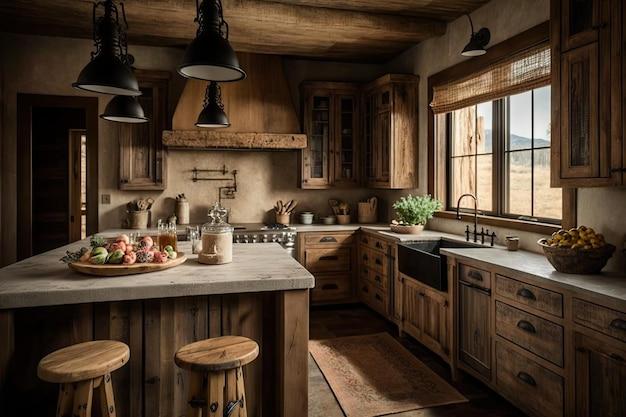 Natural materials⁤ like stone and wood for ‍a breathable farmhouse kitchen environment