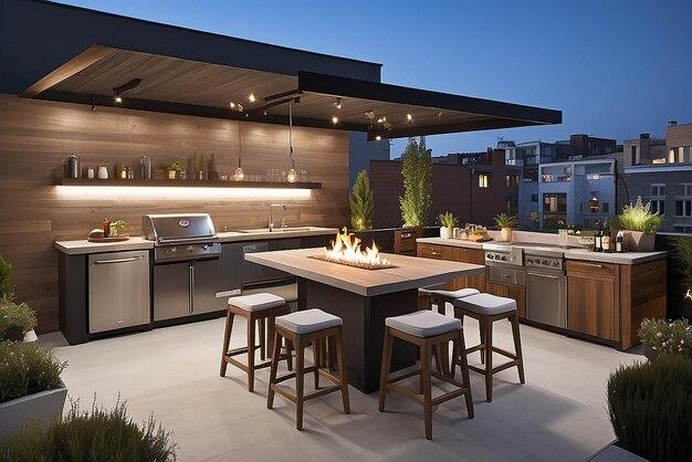 Incorporate an ⁢outdoor⁣ kitchen for alfresco ‍dining under⁤ the stars