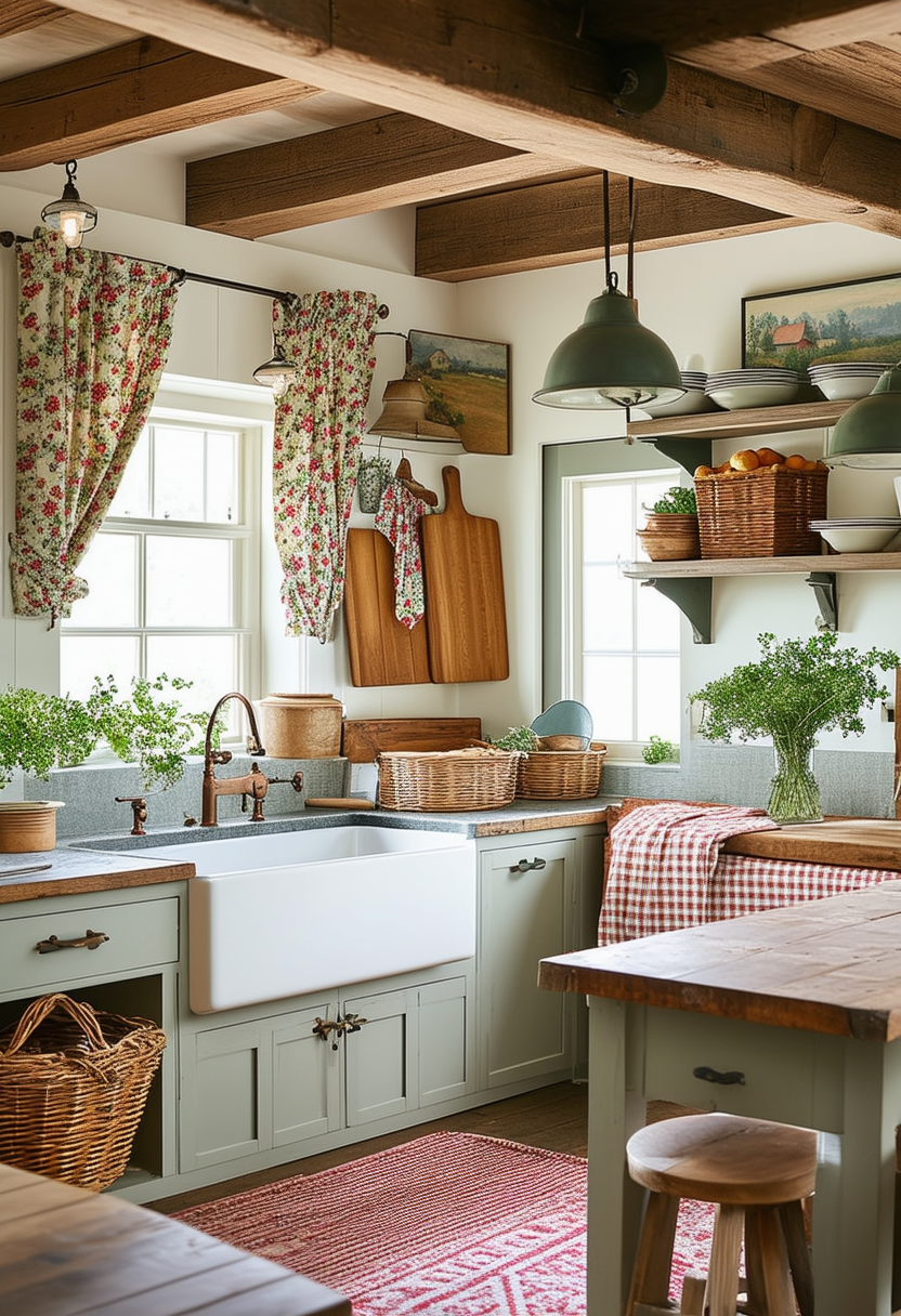 Charming Elements to Bring Country Kitchen Vibes Home