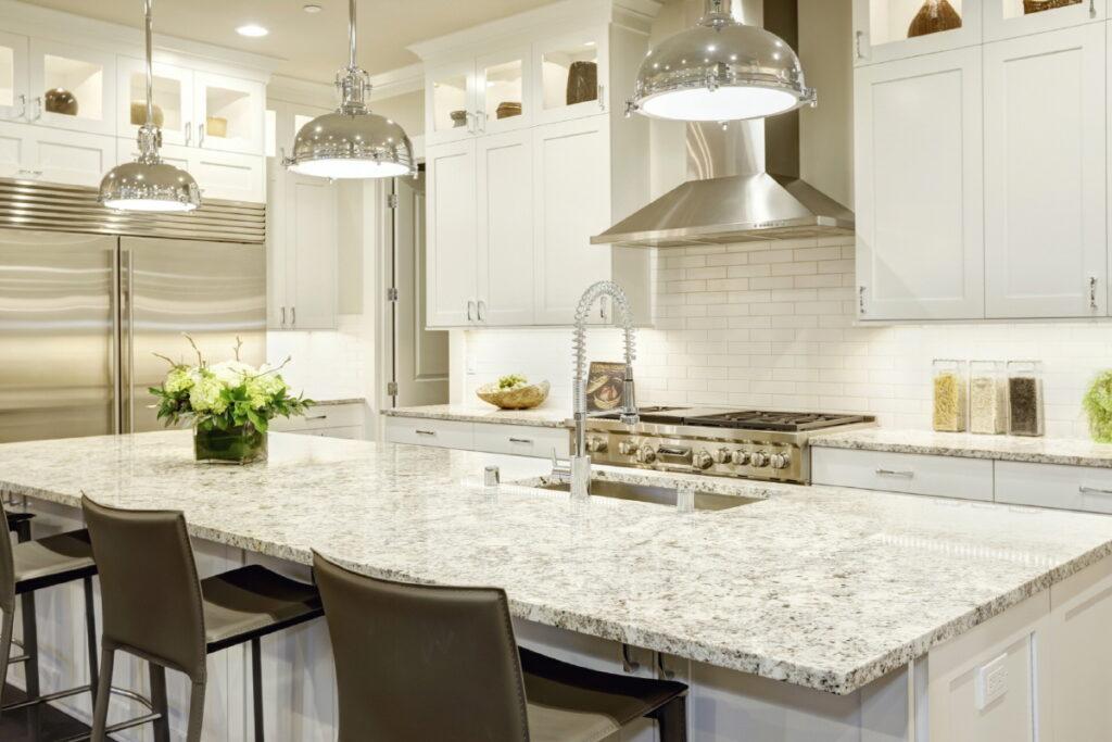 Durable countertops withstand heavy use and maintain hygiene in your Industrial Kitchen