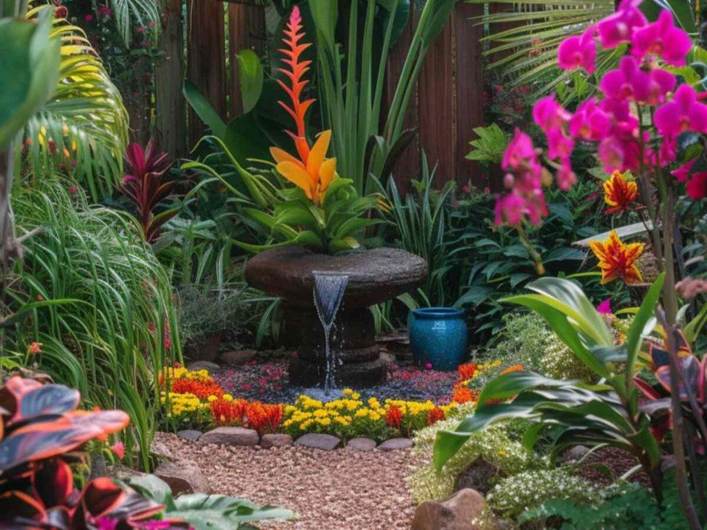 Use vibrant plants ​to add a ‍touch of color to your modern backyard