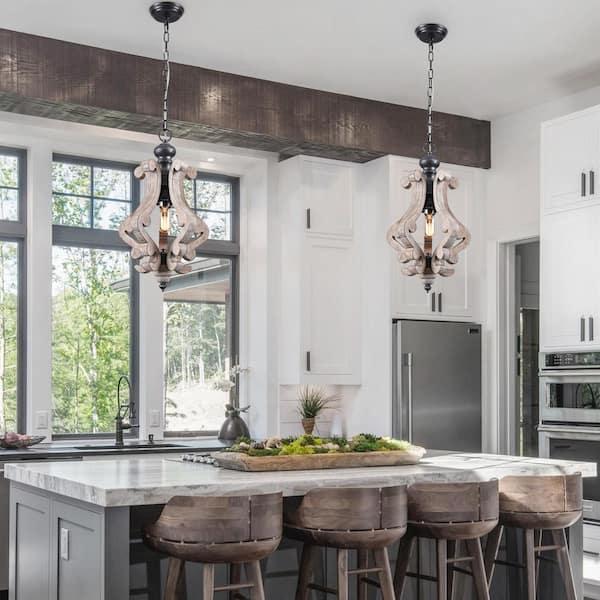 A rustic chandelier to illuminate⁢ your ⁣country kitchen with warm ‌elegance