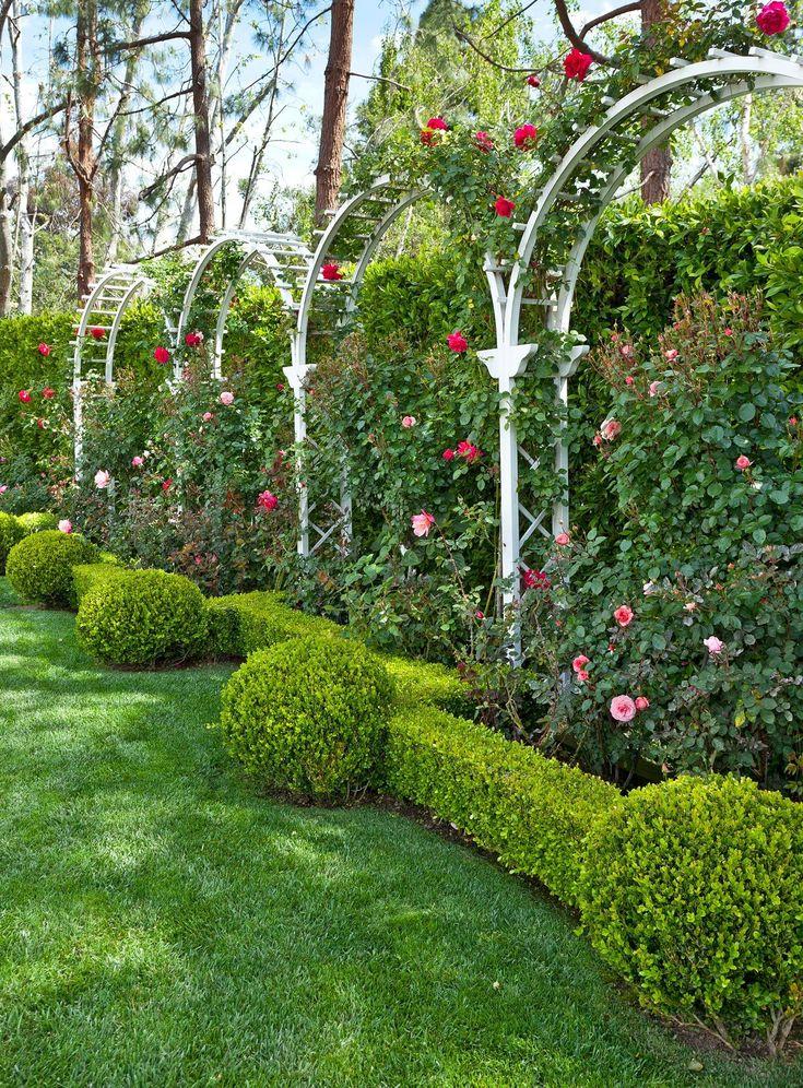 Utilize garden⁤ arches and⁣ trellises to create vertical interest in your landscaping design