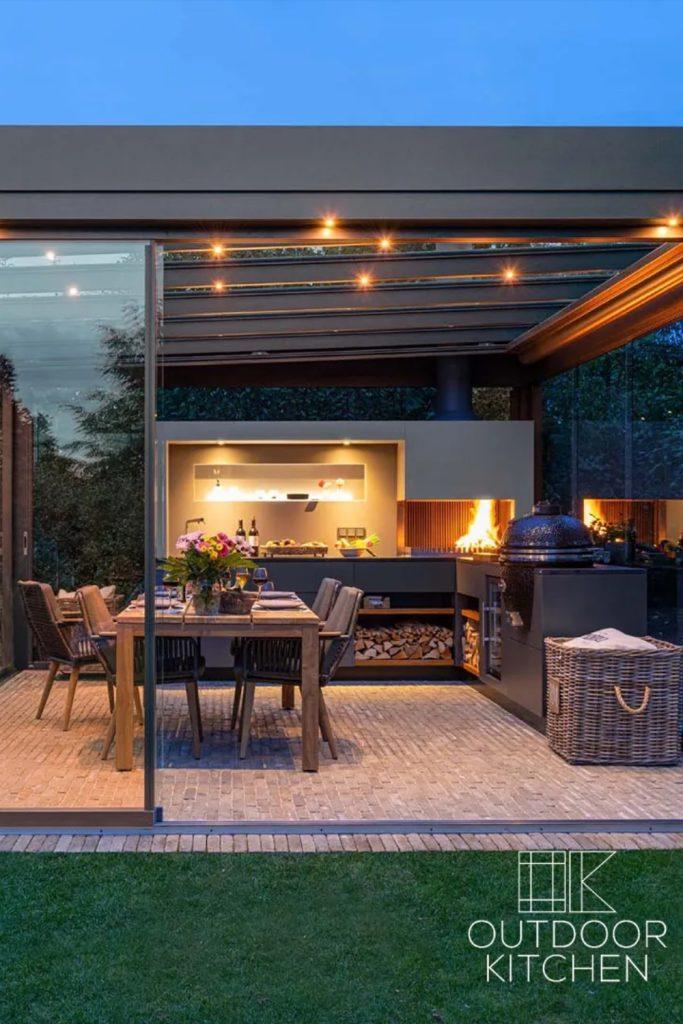 Add ⁤a stylish outdoor kitchen⁢ to elevate entertaining in ‌your modern⁤ backyard