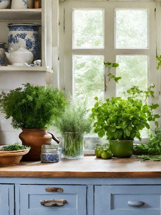 Fresh herbs: Bring life and flavor to your country kitchen with a simple herb garden