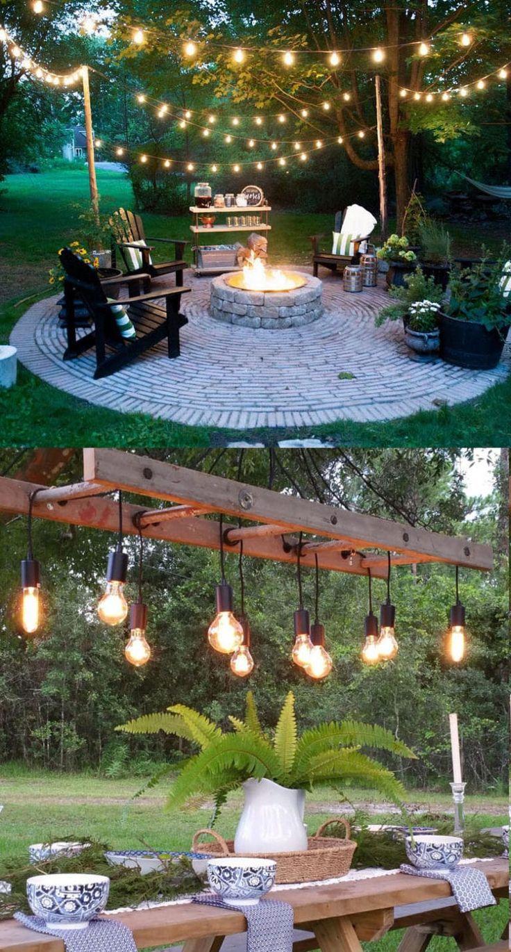 Install outdoor lighting to highlight key features and extend your backyard design into the night