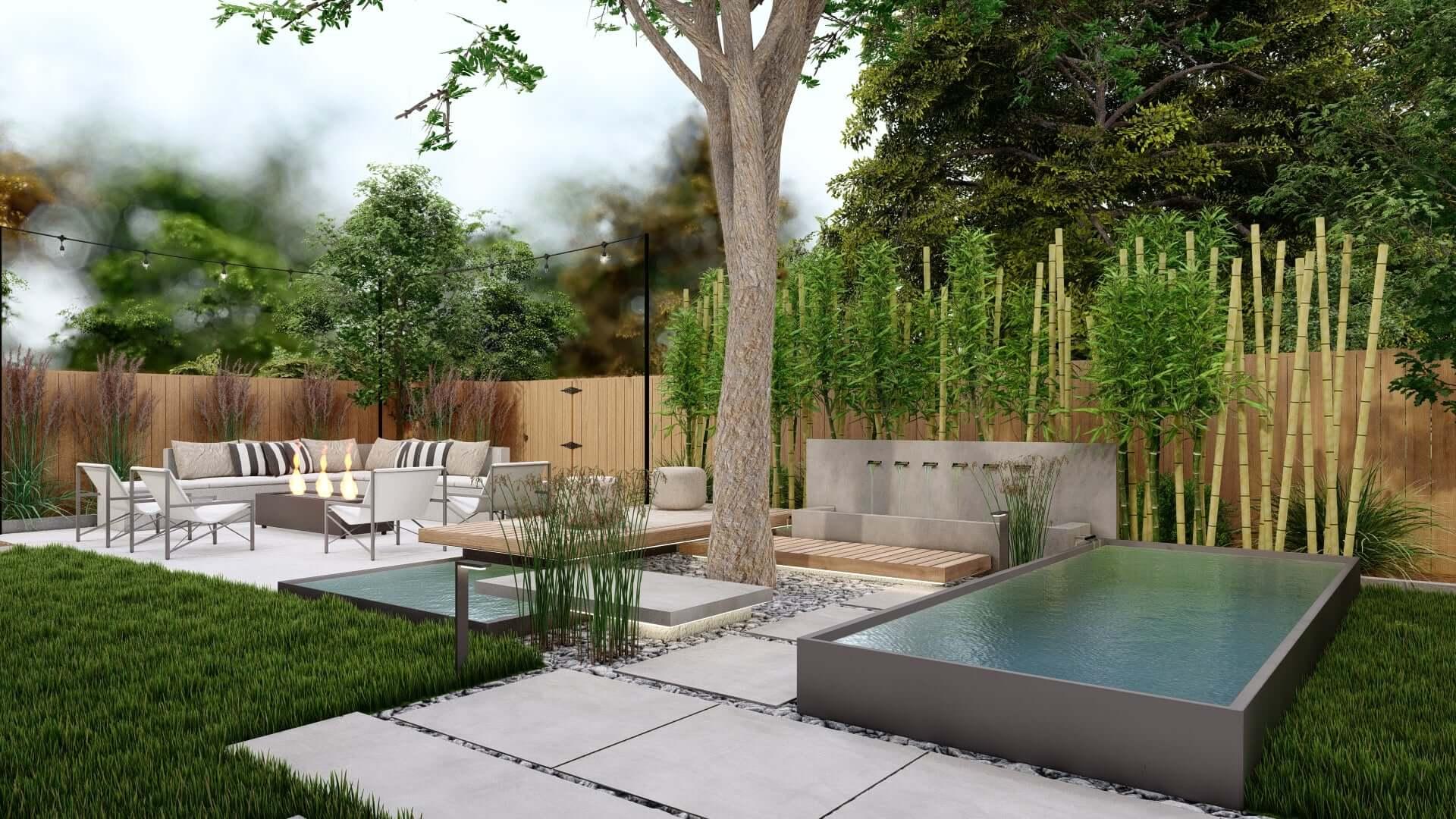 Artistic hardscapes⁣ create visual intrigue in Modern⁣ Landscape Design