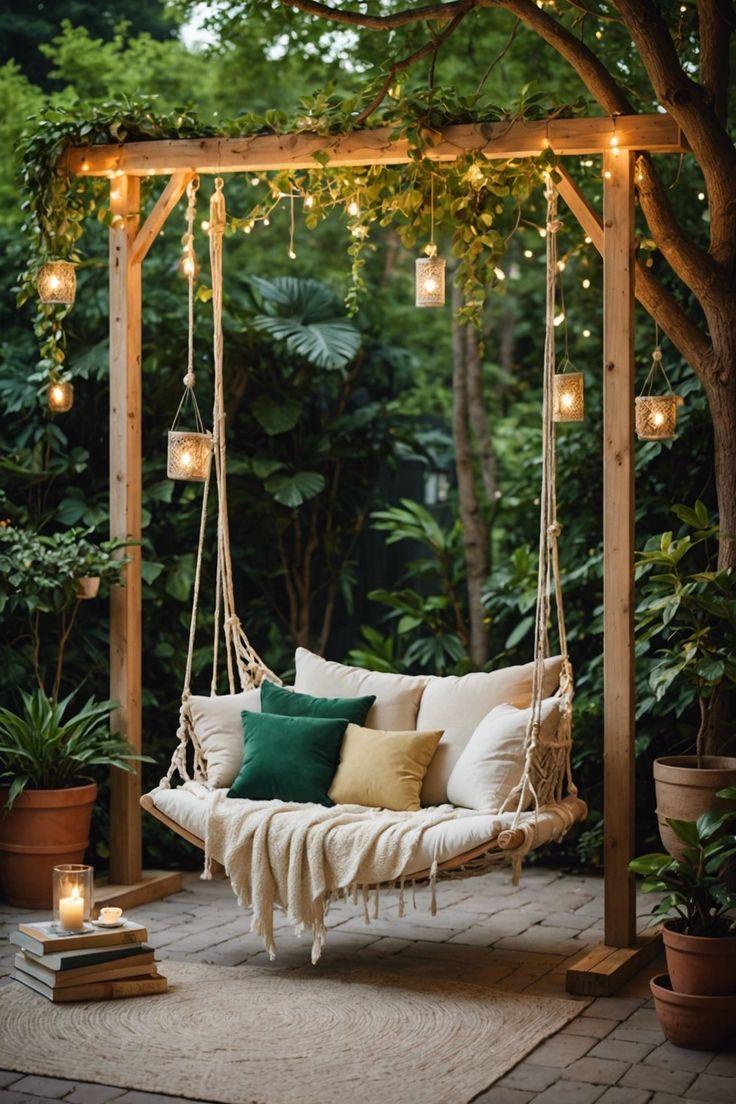 Cozy hammock swings ⁣redefine relaxation in your patio design ambiance