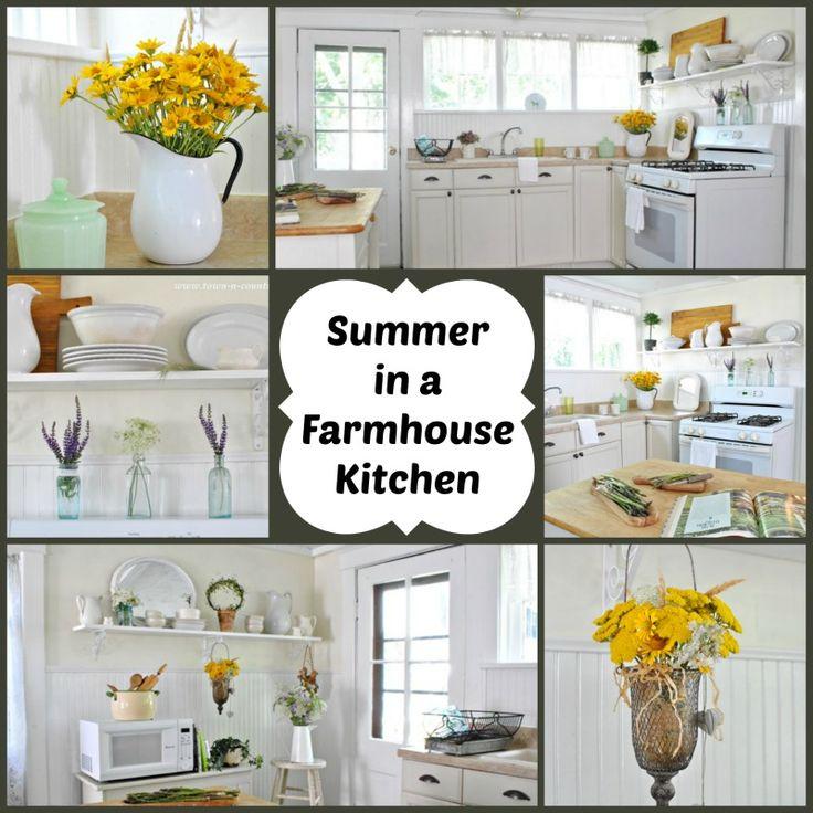 Fresh blooms: Brighten up your⁣ country kitchen with cheerful seasonal flowers