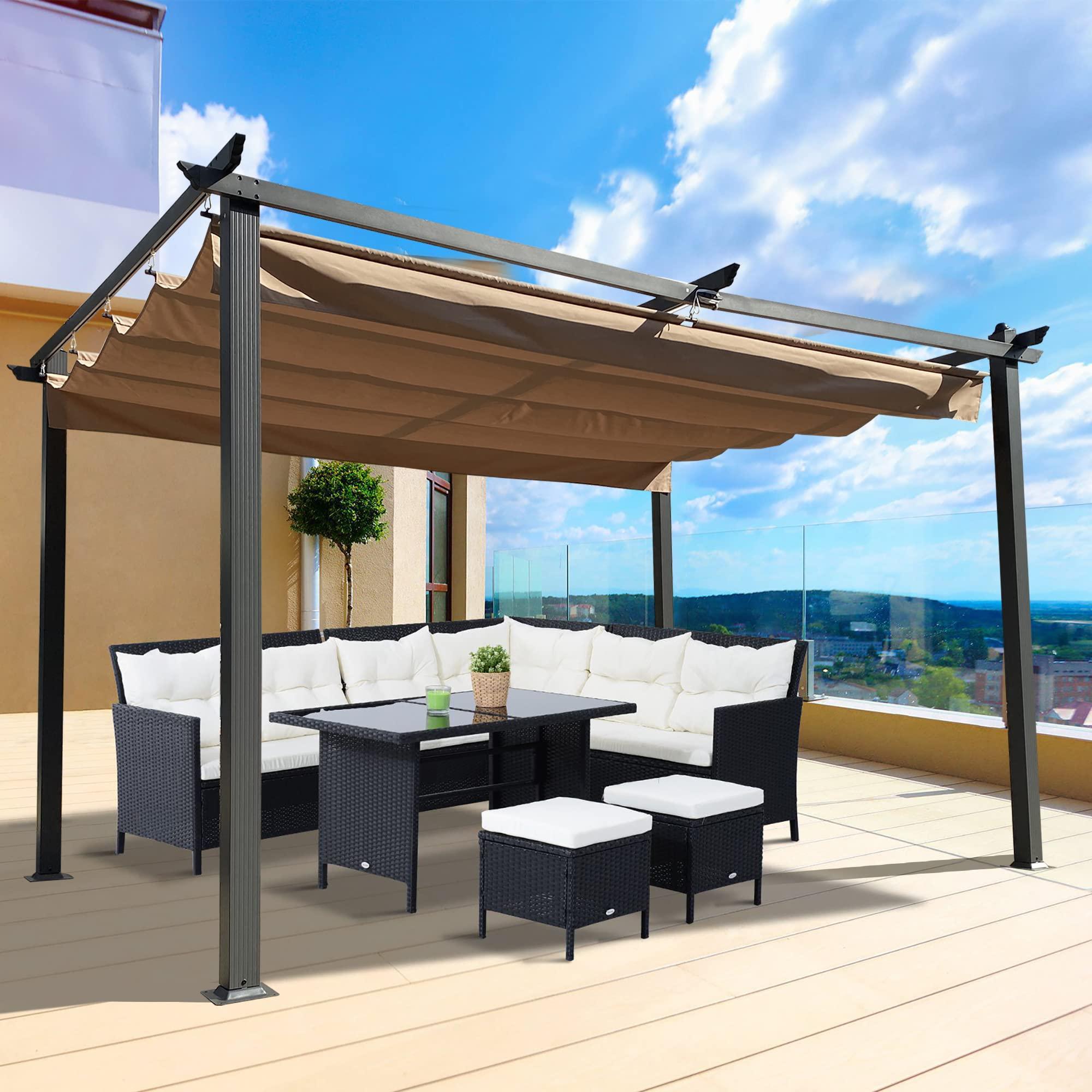 Opt for a pergola or gazebo to provide shade in your patio design